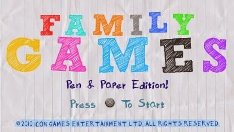 Family Games Pen & Paper Edition
