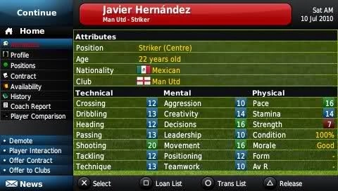 Football Manager Handheld 2011